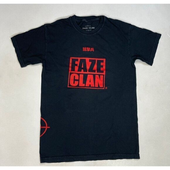Faze Clan War Goin On Outside No Man Is Safe Graphic T-shirt Men Small Black - Picture 3 of 6